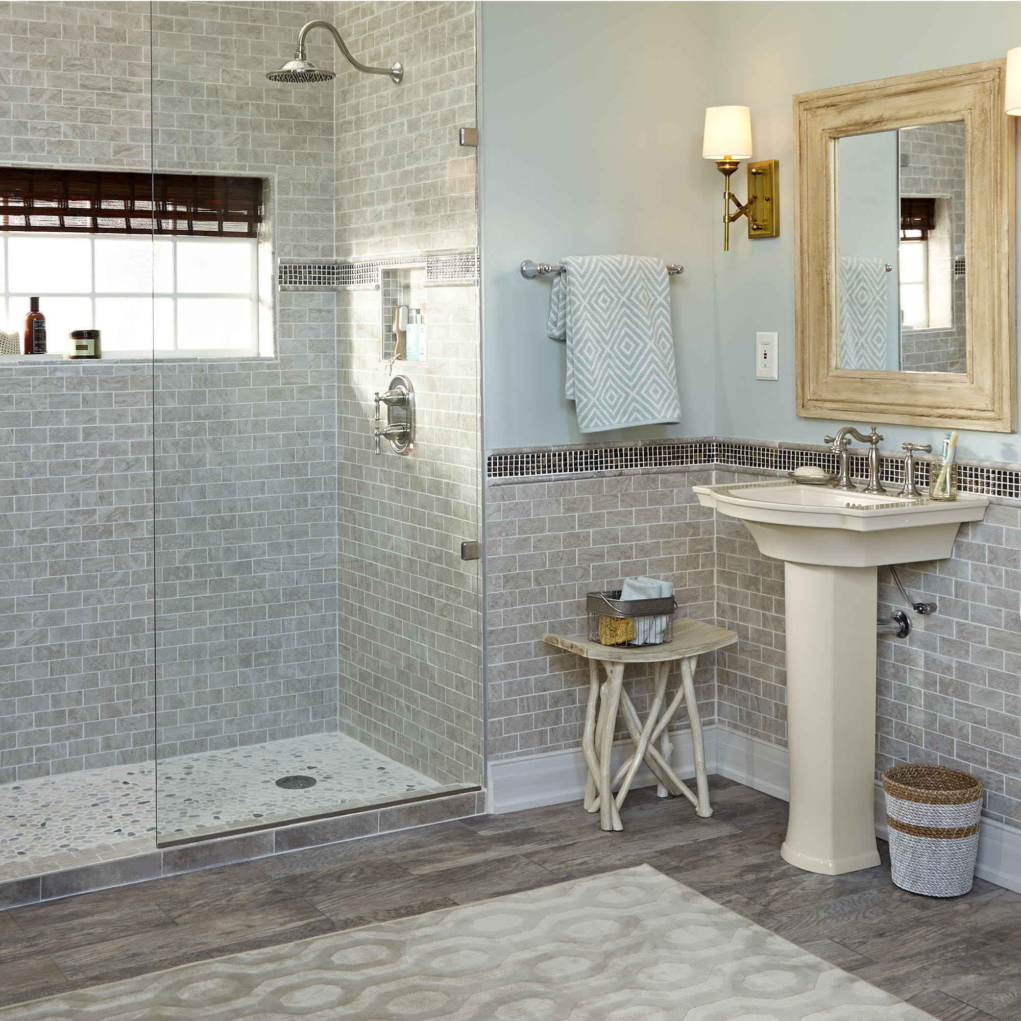 Estate® 8-Inch Widespread Pedestal Sink Top and Leg Combination